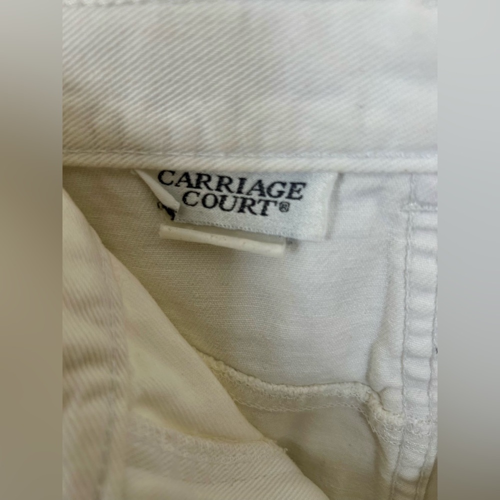 Vintage high rise white jeans by carriage court - Picture 5 of 5